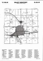 Valley Township, Valley City, Sheyenne River, Directory Map, Barnes County 2007